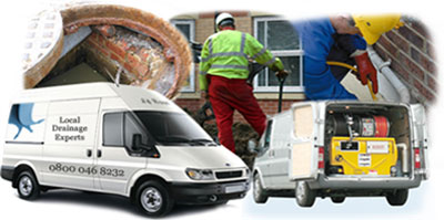 Brent Cross drainage van